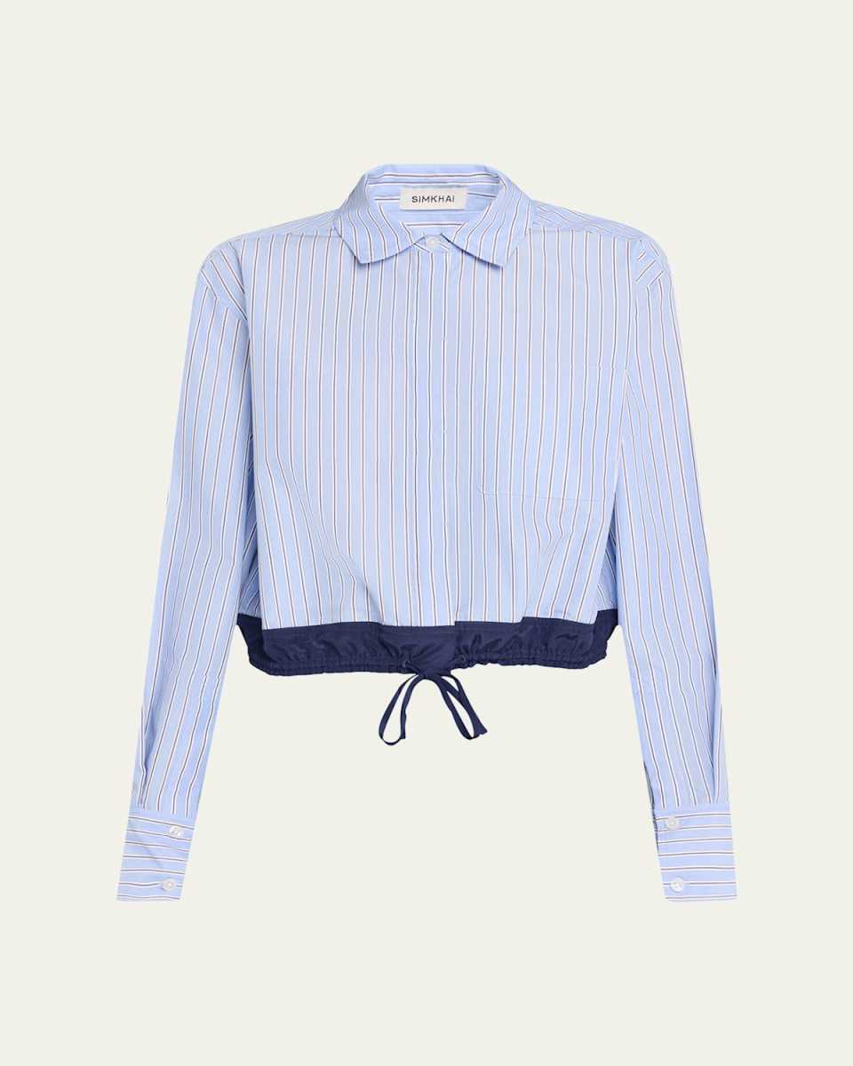 Adryck Long-Sleeve Drawstring Shirt